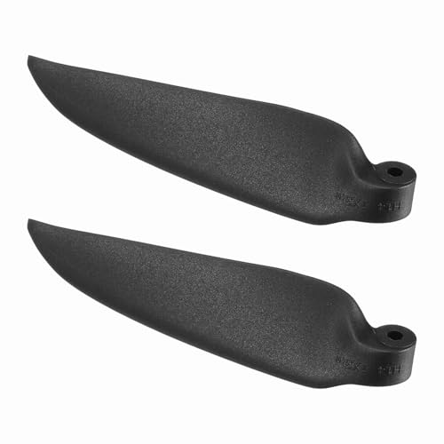 sourcing map RC Gleiter-Propeller-Ersatzklingen, 17,8 x 7,6 cm, RC Faltpropeller, Nylonklingen, Teile für Spinner D28-D48 mm, RC-Gleiter, Flugzeug-Requisite, Ersatz (Schwarz, 1 Paar) von sourcing map