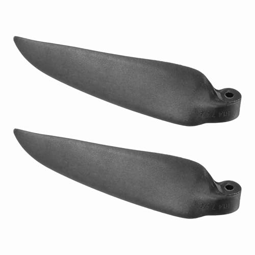sourcing map RC Gleiter-Propeller-Ersatzklingen, 18,9 x 10,2 cm, RC Faltpropeller, Nylonklingen, Teile für Spinner D28-D48 mm, RC-Gleiter, Flugzeug-Requisite, Ersatz (Schwarz, 1 Paar) von sourcing map