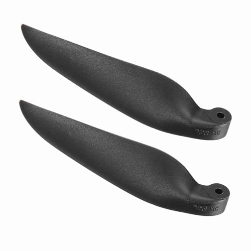 sourcing map RC Gleiter-Propeller-Ersatzklingen, 20,3 x 15,2 cm, zusammenklappbare Propeller-Nylonklingen, Teile für Spinner D28-D48 mm, Gleiter, Flugzeug-Requisite, Ersatz (Schwarz, 1 Paar) von sourcing map
