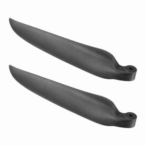 sourcing map RC Gleiter-Propeller-Ersatzklingen, 22,9 x 12,7 cm, RC Faltpropeller, Nylonklingen, Teile für Spinner D28-D48 mm, RC-Gleiter, Flugzeug-Requisiten, Ersatz (Schwarz, 1 Paar) von sourcing map