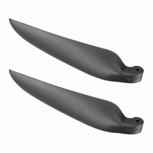 sourcing map RC Gleiter-Propeller-Ersatzklingen, 22,9 x 15,2 cm, RC-Propeller-Nylonklingen, Teile für Spinner D28-D48 mm, RC-Gleiter, Flugzeug-Requisiten, Ersatz (Schwarz, 1 Paar) von sourcing map