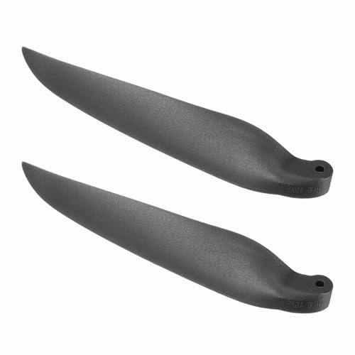 sourcing map RC Gleiter-Propeller-Ersatzklingen, 25,4 x 20,3 cm, RC Faltpropeller, Nylonklingen, Teile für Spinner D28-D48 mm, RC-Gleiter, Flugzeug-Requisite, Ersatz (Schwarz, 1 Paar) von sourcing map