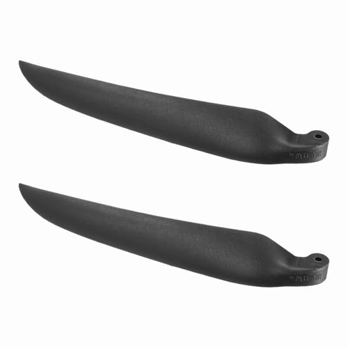 sourcing map RC Gleiter-Propeller-Ersatzklingen, 27,9 x 15,2 cm, zusammenklappbare Propeller-Nylonklingen, Teile für Spinner D28-D48 mm, RC-Gleiter, Flugzeug-Requisiten, Ersatz (Schwarz, 1 Paar) von sourcing map