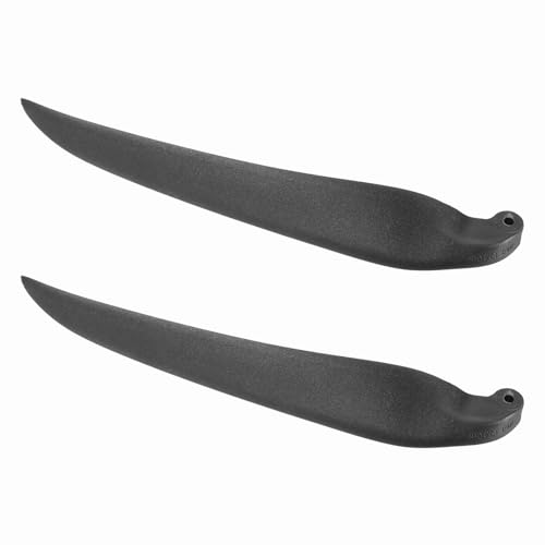 sourcing map RC Gleiter-Propeller-Ersatzklingen, 33 x 25,4 cm, RC Faltpropeller, Nylonklingen, Teile für Spinner D28-D48 mm, RC-Gleiter, Flugzeug-Requisite, Ersatz (Schwarz, 1 Paar) von sourcing map
