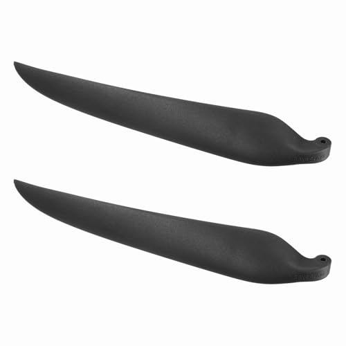 sourcing map RC Gleiter-Propeller-Ersatzklingen, 39,5 x 24,1 cm, RC-Faltpropeller, Nylonklingen, Teile für Spinner D28-D48 mm, RC-Gleiter, Flugzeug-Requisite, Ersatz (Schwarz, 1 Paar) von sourcing map