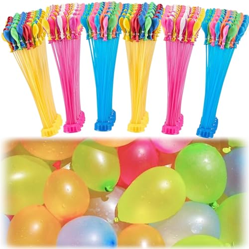 Rapid-Fill Selbstdichtende Wasserballons - Keine Knoten erforderlich, Einfach zu Befüllen & Verwenden, Mehrfarbige Wasserbomben für Sommer Outdoor Partys, Gartenspiele, Hinterhof-Wasserschlachten Rapid-Fill Selbstdichtende Wasserballons - Keine Knoten erforderlich, Einfach zu Befüllen & Verwenden, Mehrfarbige Wasserbomben für Sommer Outdoor Partys, Gartenspiele, Hinterhof-Wasserschlachten von sovjoun