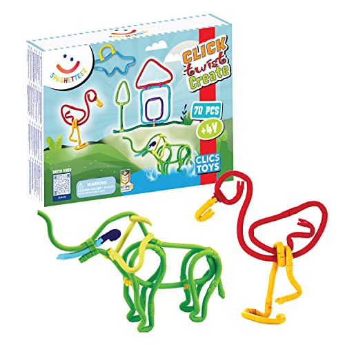 Spaghetteez Antistress Spielzeug für Kinder ab 4 Jahre, pädagogisches montessori Bastelset für Jungen und Mädchen ideal als Geschenk, flexible Baustöcke zum Basteln im Set mit 70 Teilen Spaghetteez Antistress Spielzeug für Kinder ab 4 Jahre, pädagogisches montessori Bastelset für Jungen und Mädchen ideal als Geschenk, flexible Baustöcke zum Basteln im Set mit 70 Teilen von spaghetteez
