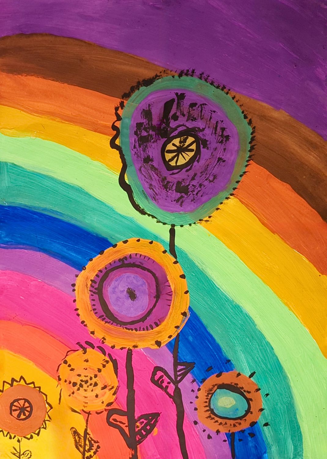 speedpuzzle.eu Mini-Puzzle 99 Teile – Flowery Rainbow - von speedpuzzle.eu