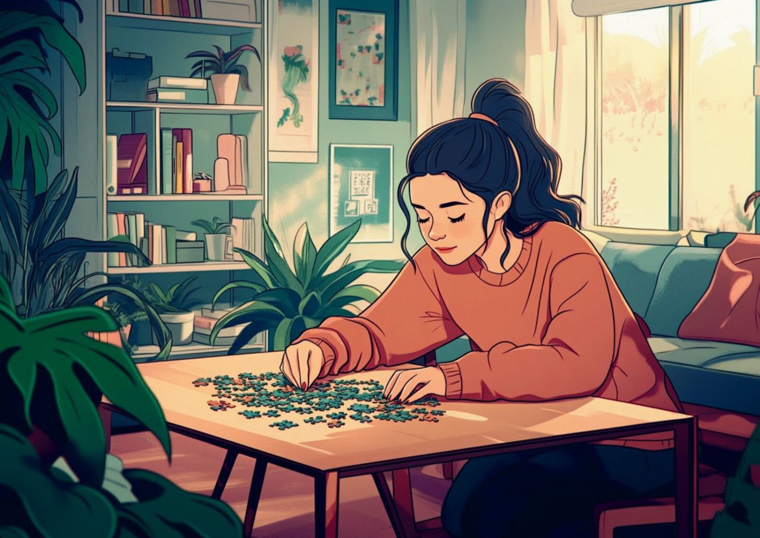 speedpuzzle.eu Mini-Puzzle 99 Teile – Puzzle Vibes  - von speedpuzzle.eu