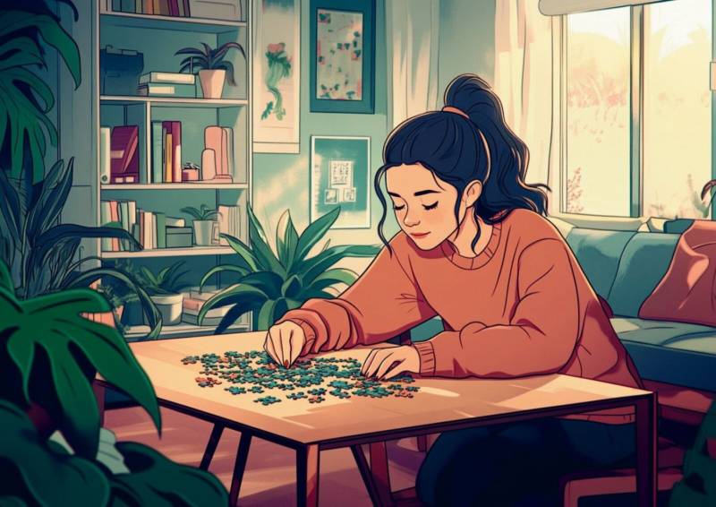 speedpuzzle.eu Mini-Puzzle 99 Teile – Puzzle Vibes  - von speedpuzzle.eu