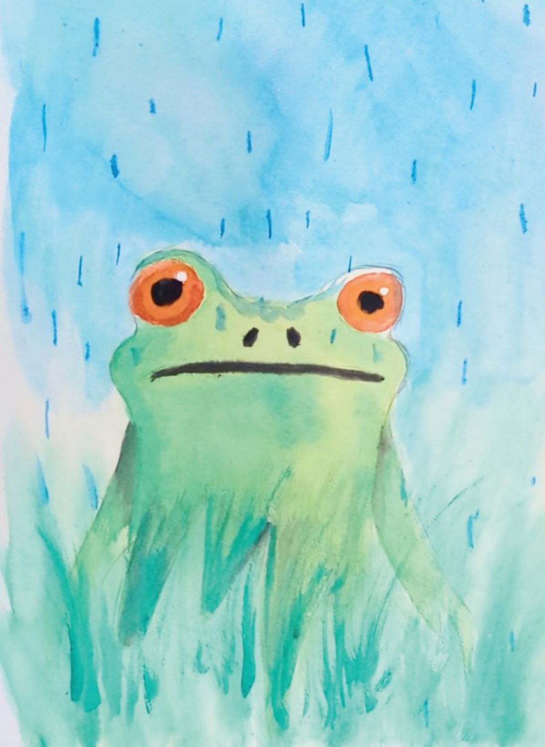 speedpuzzle.eu Mini-Puzzle 99 Teile – Rainy Day (Frog) - von speedpuzzle.eu