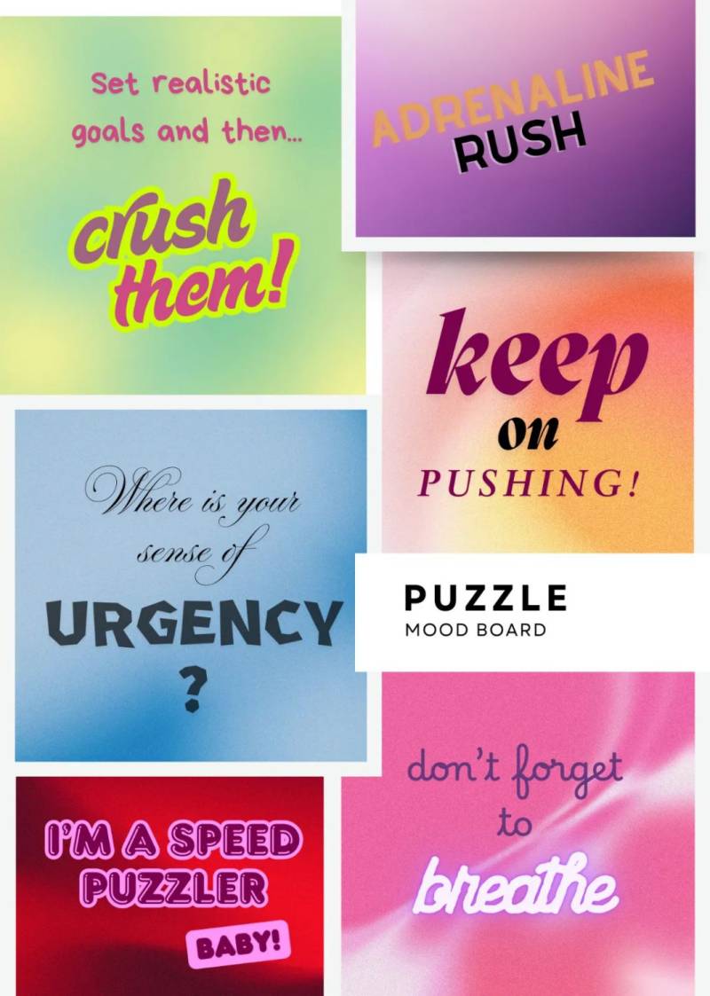 speedpuzzle.eu Puzzle 500 Teile – Mood Board  - von speedpuzzle.eu