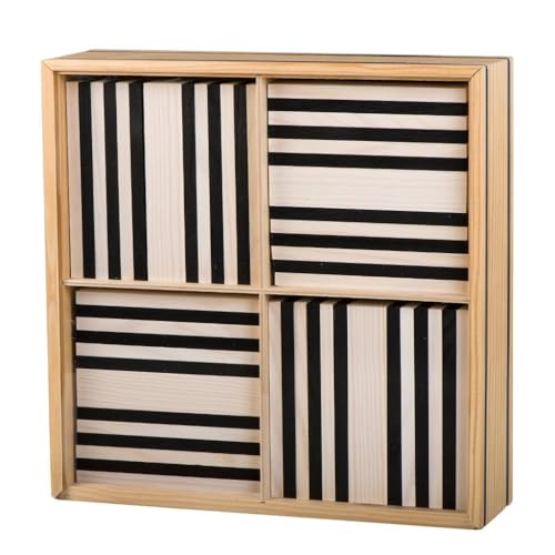 KAPLA Holzbausteine, 100 Stück Schwarz-Weiß, Pinienholz, mit Aufbewahrungskiste KAPLA Holzbausteine, 100 Stück Schwarz-Weiß, Pinienholz, mit Aufbewahrungskiste von spielgezeug