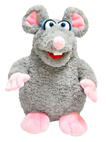 Living Puppets Klette die Maus, Handpuppe, 37 cm, bespielbare Maus mit Handeingang von spielgezeug