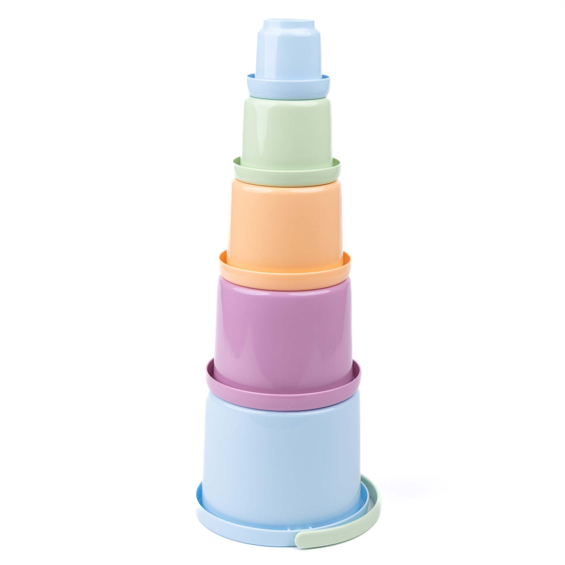 spielstabil - Stapelbecher-Set pastell 5-teilig von spielstabil