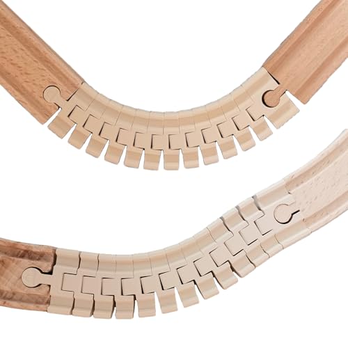 Flexible Schiene für Holzeisenbahn (2 Stück) von spielzeug-schmiede