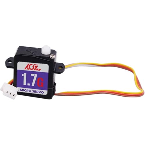 1.7G Micro Servo für RC Autos und Flugzeuge, 3,6-4,2V, 65-75g-cm Drehmoment, 0,05-0,07s/60° Geschwindigkeit von sporful