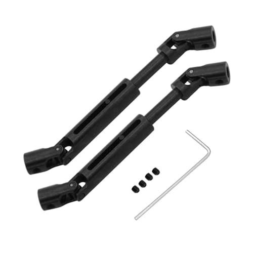 2 Einheiten RC Car Antriebswellen-Komponenten für MN82 MN78 LC79 1/12 Scale Crawler Stahl Getriebe Antriebswellen Set, Schwarz 2 Einheiten RC Car Antriebswellen-Komponenten für MN82 MN78 LC79 1/12 Scale Crawler Stahl Getriebe Antriebswellen Set, Schwarz von sporful