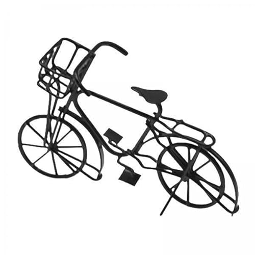2 x Metall-Puppenhaus-Fahrrad mit Korb, 1/12 Maßstab, Modell für Zuhause, Büro, Dekoration 2 x Metall-Puppenhaus-Fahrrad mit Korb, 1/12 Maßstab, Modell für Zuhause, Büro, Dekoration von sporful