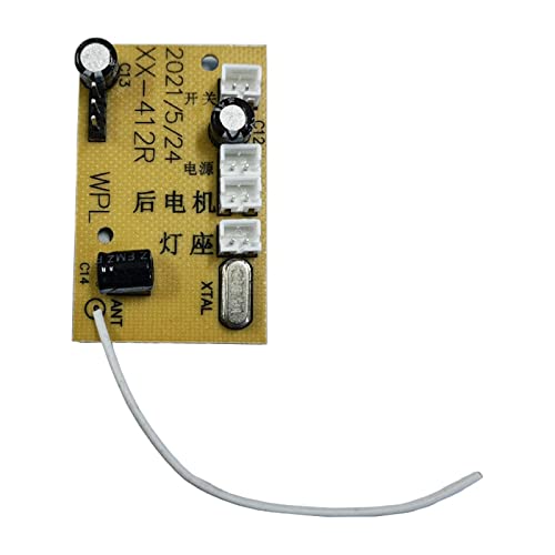 2 x RC-Auto-Leiterplatten-Ersatz für WPL RC-Auto-Upgrade-Teile, Vollmaßstab, Braun, Vollmaßstab von sporful