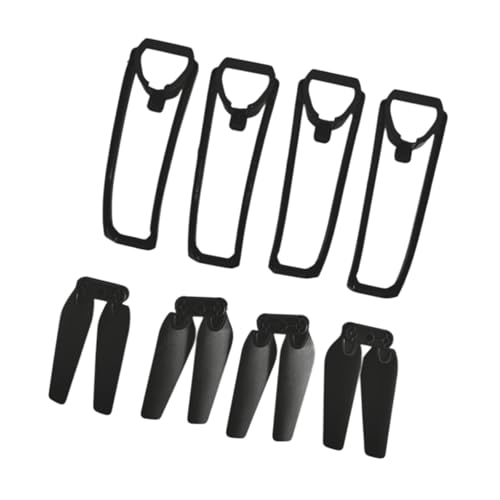 E88Pro E88 Drohnen-Ersatzpropeller mit Schutzvorrichtungen – 4 Propeller 4 Schutzhüllen – leichte Klappklingen mit hoher Härte – 1 Set von sporful