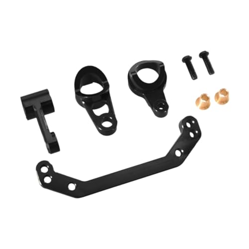 Lenkeinheit aus Aluminiumlegierung, Ersatz für PTG-2R 1/10 Maßstab RC Auto, CNC-gefräste Upgrade-Teile, Schwarz von sporful