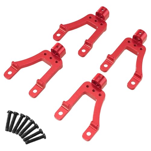 RC Auto Stoßdämpfer Halterung vorne und hinten Aluminiumlegierung für MN128 MN86 G500 Maßstab 1/12 Upgrade-Teile - Rot von sporful