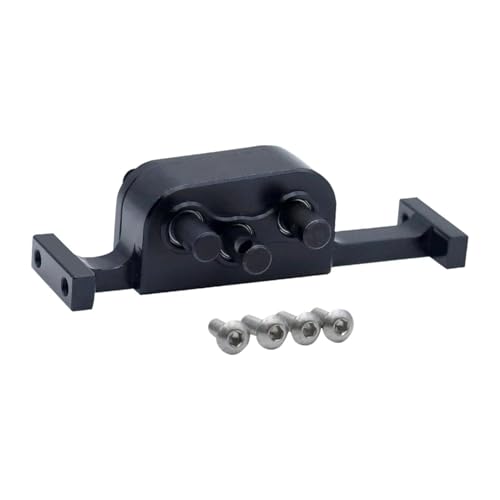 RC Car Transfer Case RC Crawler Replacement 1:10 Scale Transmission Gearbox with 5mm Steel Shaft for Chassis Builder DIY Installation - Black von sporful