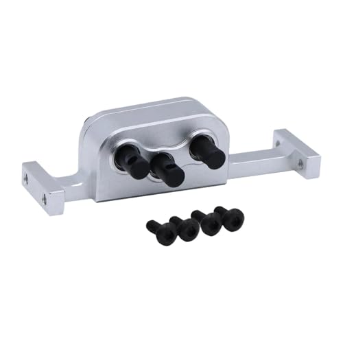 RC Car Transfer Case RC Crawler Replacement 1:10 Scale Transmission Gearbox with 5mm Steel Shaft for Chassis Builder DIY Installation - Silver von sporful