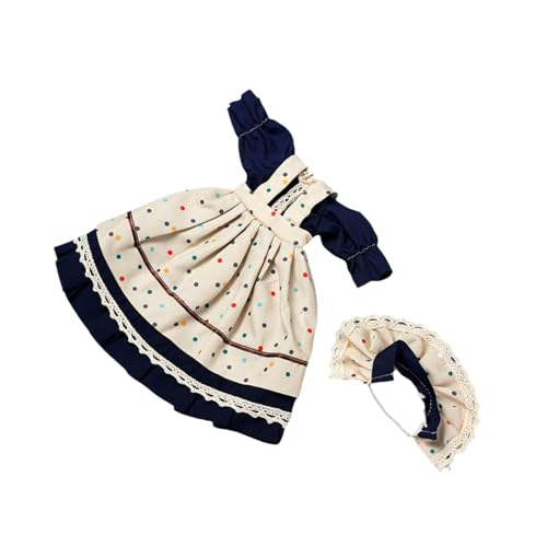 Sporful 1/6 BJD Prinzessin Kostüm Mode Requisiten für 30cm Puppen Foto Requisiten Weiß Blau von sporful