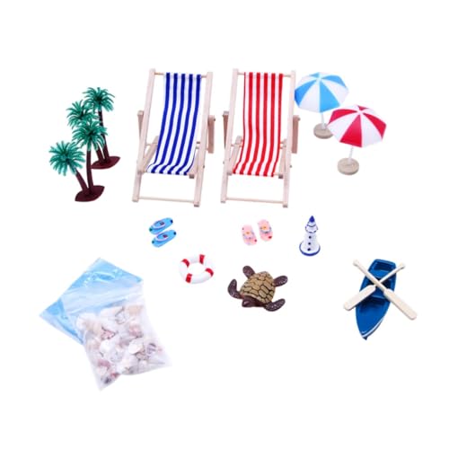 Strand Miniatur Puppenhaus Dekoration Set mit Regenschirm Palm Stuhl DIY Kuchen Topper Outdoor Zubehör Strand Miniatur Puppenhaus Dekoration Set mit Regenschirm Palm Stuhl DIY Kuchen Topper Outdoor Zubehör von sporful