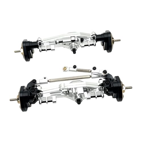 Vorder- und Hinterachse für H12Y H12Y+ H12P 1:12 RC Autoteile Aluminium Eisen CNC gefrästes Ersatzachsen-Kit - Silber Vorder- und Hinterachse für H12Y H12Y+ H12P 1:12 RC Autoteile Aluminium Eisen CNC gefrästes Ersatzachsen-Kit - Silber von sporful