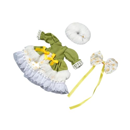sporful 1/6 BJD Puppe Kleid Prinzessinnen Kostüm Mode Puppenzubehör 30cm Verkleiden Foto-Requisiten - Grün von sporful