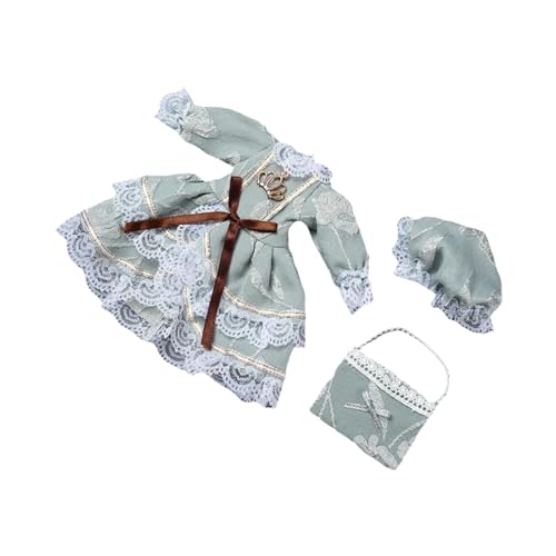 sporful 1/6 BJD Puppe Kleid Prinzessinnen Kostüm Mode Puppenzubehör 30cm Verkleiden Foto-Requisiten - hellgrün von sporful