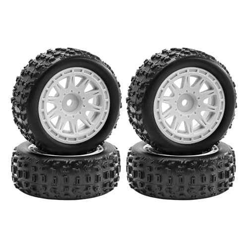 sporful 4 Stück 1/18 RC Autoräder und Reifen, Hochleistungs-Ersatzset, professionelles PP-Gummi, direkte Passform, einfache Installation, Weiß sporful 4 Stück 1/18 RC Autoräder und Reifen, Hochleistungs-Ersatzset, professionelles PP-Gummi, direkte Passform, einfache Installation, Weiß von sporful