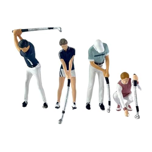 sporful 4 Stück 1:64 handbemalte Miniatur-Golfer-Figuren für Dioramaszenen sporful 4 Stück 1:64 handbemalte Miniatur-Golfer-Figuren für Dioramaszenen von sporful