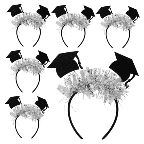 sporful 6 x Stirnbänder mit Quasten, Hut-Haarreifen für Abschlussfeier, Party, Foto-Requisiten, High School, College-Feiern sporful 6 x Stirnbänder mit Quasten, Hut-Haarreifen für Abschlussfeier, Party, Foto-Requisiten, High School, College-Feiern von sporful