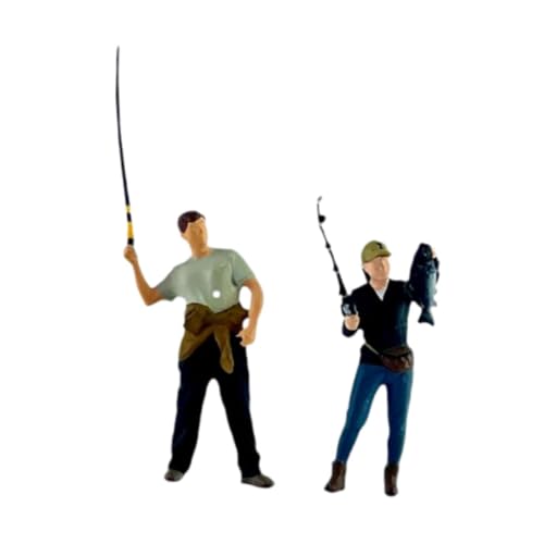 sporful Angelfiguren im Maßstab 1:64, handbemalt, Kunstharz, Miniatur-Diorama-Modelle für Sammler und Hobbyisten, 2 Stück sporful Angelfiguren im Maßstab 1:64, handbemalt, Kunstharz, Miniatur-Diorama-Modelle für Sammler und Hobbyisten, 2 Stück von sporful