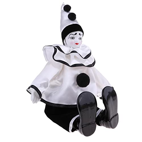 sporful Clown-Puppe, 38,1 cm, handbemalt, Porzellan, Clown-Figur, Schreibtischdekoration, Heimtisch, Halloween-Ornamente sporful Clown-Puppe, 38,1 cm, handbemalt, Porzellan, Clown-Figur, Schreibtischdekoration, Heimtisch, Halloween-Ornamente von sporful