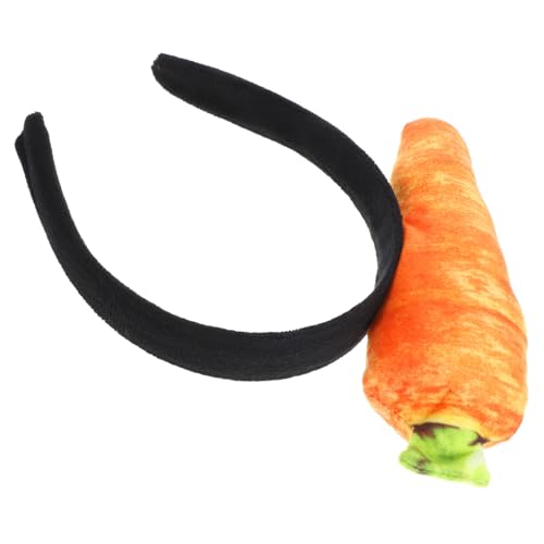 sporful Karotten-Stirnband für Erwachsene, lustiges Gemüse-Haar-Accessoire für Kostüme und Partys von sporful