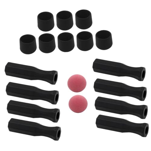 sporful Tischfußballgriffe, 18-teiliges Set, Standard, leicht, Mini-Tischfußballspiel, Ersatz-Stangenendkappen, roter Ball sporful Tischfußballgriffe, 18-teiliges Set, Standard, leicht, Mini-Tischfußballspiel, Ersatz-Stangenendkappen, roter Ball von sporful