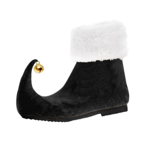 sporful Weihnachten Elf Schuhe Bequeme Süße Xmas Kostüm Schuhe für Festliches Rollenspiel Schwarz Größe 48 sporful Weihnachten Elf Schuhe Bequeme Süße Xmas Kostüm Schuhe für Festliches Rollenspiel Schwarz Größe 48 von sporful