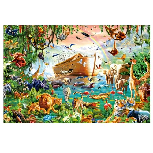 Puzzles 1000 Teile für Erwachsene Puzzles, für Erwachsene, klassisches herausforderndes Spiel für das Ganze für Frauen, Geschenke für Männer, schöne Dekoration (Tierboot) von starfa lab