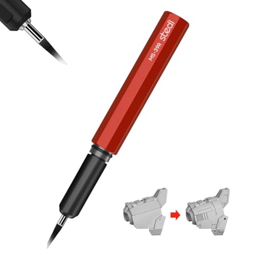 stedi Modell-Anreißmeißel, Wolframstahl-Klingen 0,1 mm, für Hobby, RG-Skala-Modell, Gundam-Modell-Set, für Anreißlinie, graviert, Panel-Linie, Harz, rot stedi Modell-Anreißmeißel, Wolframstahl-Klingen 0,1 mm, für Hobby, RG-Skala-Modell, Gundam-Modell-Set, für Anreißlinie, graviert, Panel-Linie, Harz, rot von stedi