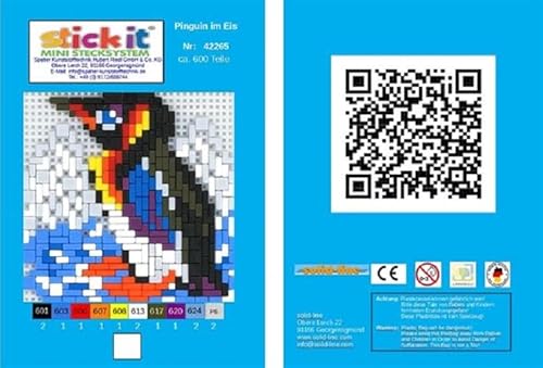 stickit Mini Stecksystem Pinguin im EIS ca. 600 Teile Nr. 42265 stickit Mini Stecksystem Pinguin im EIS ca. 600 Teile Nr. 42265 von stickit