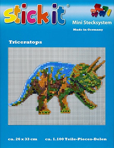 stickit Mini Stecksystem Saurier Triceratops ca. 1.100 Teile Nr. 42102 von stickit