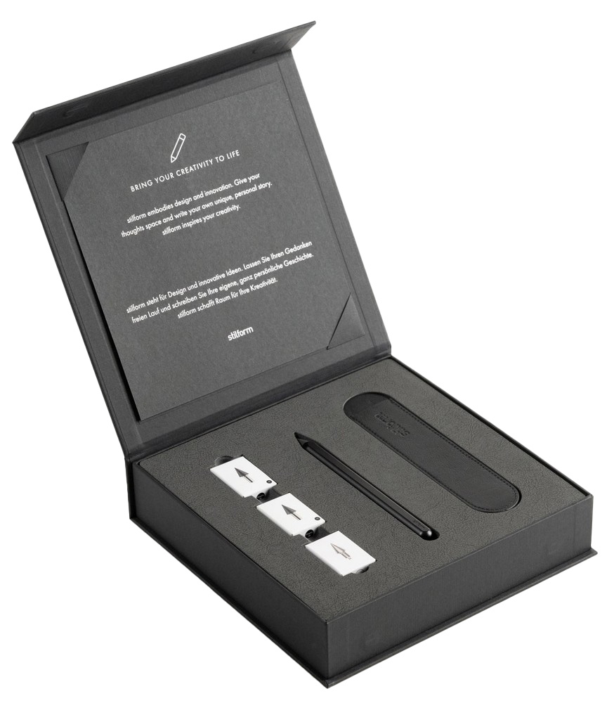 stilform Bleistift Set AEON Aluminium Essentials - Black Edition von stilform