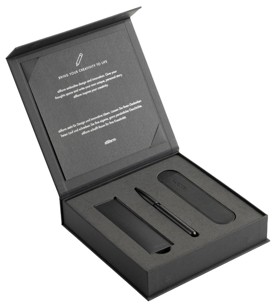 stilform Kugelschreiber Set PEN Aluminium Essentials - Black Edition von stilform