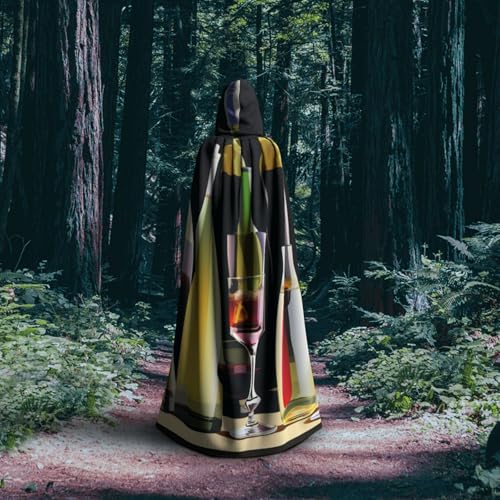 sttung Cocktail-Gläser und Weinflaschen, Halloween-Umhang mit Kapuze, Umhang für Erwachsene, Karneval, Hexenumhang, Kostüme, Party sttung Cocktail-Gläser und Weinflaschen, Halloween-Umhang mit Kapuze, Umhang für Erwachsene, Karneval, Hexenumhang, Kostüme, Party von sttung
