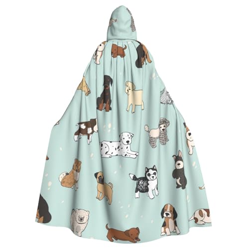 sttung Cosplay Kapuzenumhang mit Hundeaufdruck, für Erwachsene, Karneval, Hexenumhang, Kostüme, Party sttung Cosplay Kapuzenumhang mit Hundeaufdruck, für Erwachsene, Karneval, Hexenumhang, Kostüme, Party von sttung